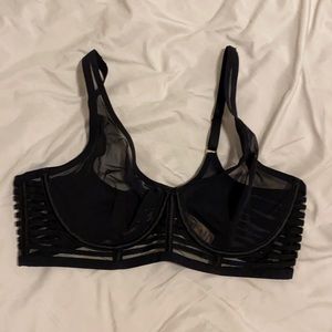 Victoria's Secret Black Sheer Bra